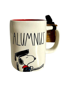 Snoopy Graduation gift coffee mug Rae Dunn alumnus peanuts cap and gown student